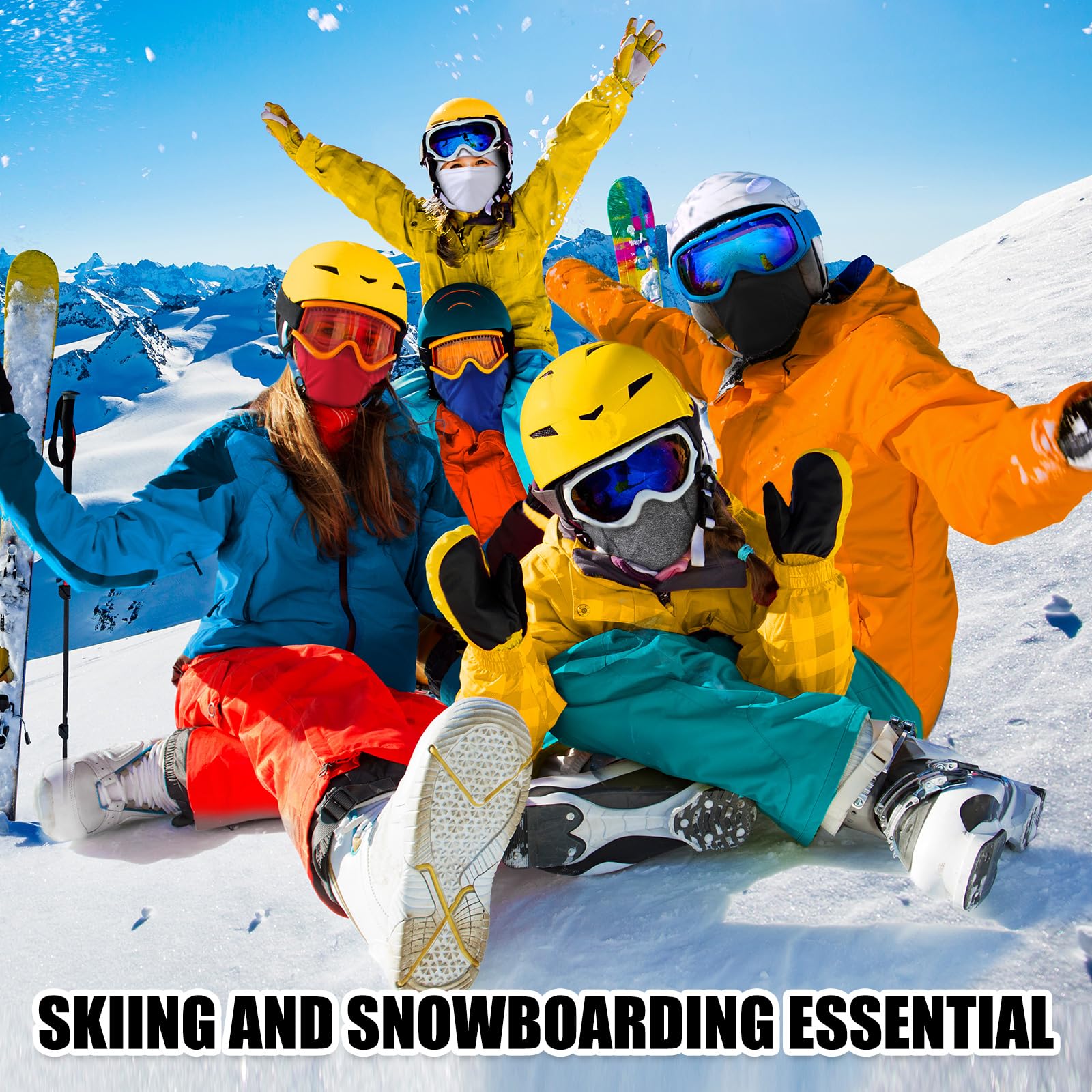 Winter Balaclava Ski Masks Cover for Men Women Warmer Windproof Neck Scarf Face Mask for Cold Weather Men Fleece Neck Gaiter(Dar